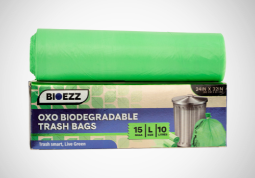 OXO Biodegradable  Green Trash Bags | 30 Liters | Pack of 30 |