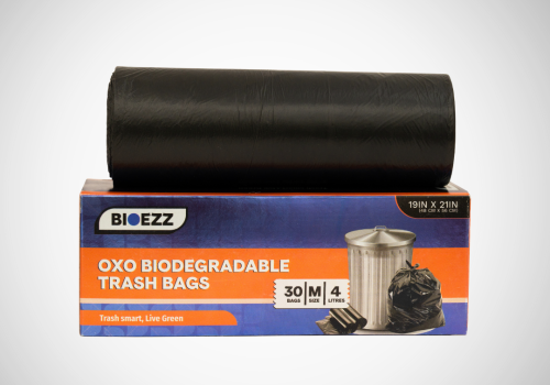 OXO Biodegradable Black Trash Bags | 4 Liters | Pack of 30